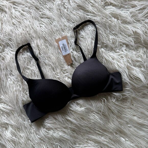 Skims Ultimate Push up Plunge Bra Onyx Size 32A - Picture 2 of 6